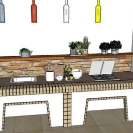 σετ πάγκος με νεροχύτη